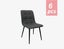 Dining Chair x 6 Dark Grey Carousel 1