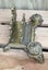 Brevettato antique brass Italy 1910 double inkwell / letter holder LOVELY Carousel 4