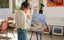 Art Painting Artist Easel Stand Metal Tripod Adjustable Art Easel Carousel 2