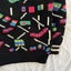 Vintage Jump Men Pure Wool Funky Knitted Sweater Licorice Allsorts Carousel 3