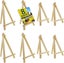 8 Pack 24cm Wood Easels Tripod Painting Easels Art Crafts Portable Canvas Holder Carousel 6