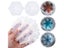 1Pcs Christmas Snowflakes Coaster Resin Silicone Mould DIY Crystal Epoxy Resin Carousel 6