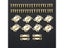 10pcs Butterfly Hinges W/screws Silver/Red Copper/Gold 16*12mm Decor Cabinet Carousel 1