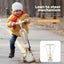 BoPeep Foldable Kids Scooter Flip-able Seat Adjustable Height LED Light Beige Carousel 5