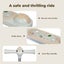 BoPeep Foldable Kids Scooter Flip-able Seat Adjustable Height LED Light Beige Carousel 9