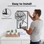 Yezi Wall Art 4 Pcs Black Metal Floral Minimalist Line Art Modern Sculpture Carousel 6