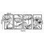 Yezi Wall Art 4 Pcs Black Metal Floral Minimalist Line Art Modern Sculpture Carousel 7
