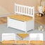 Levede 2-In-1 Kids Toys Storage Bench Box Wooden Chair Chest Cabinet Container Carousel 7