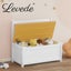 Levede 2-In-1 Kids Toys Storage Bench Box Wooden Chair Chest Cabinet Container Carousel 10