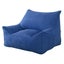 Marlow Bean Bag Chair Cover Suede Indoor Home Game Lounger Seat Lazy Sofa Blue Carousel 1