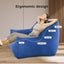 Marlow Bean Bag Chair Cover Suede Indoor Home Game Lounger Seat Lazy Sofa Blue Carousel 4