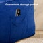 Marlow Bean Bag Chair Cover Suede Indoor Home Game Lounger Seat Lazy Sofa Blue Carousel 5