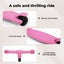 Bopeep Foldable Kids Scooter Adjustable Height Flashing LED Music 3 Wheels Pink Carousel 8
