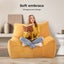 Marlow Bean Bag Chair Cover Suede Indoor Home Game Lounger Seat Lazy Sofa Yellow Carousel 3