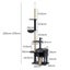Pawz Cat Tree Scratching Post Scratcher Wood Condo Hammock Floor to Ceiling High Carousel 10