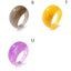 Fashion Acrylic Geometric Irregular Ring Transparent Resin Ring Women Jewelry Carousel 6