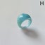 Fashion Acrylic Geometric Irregular Ring Transparent Resin Ring Women Jewelry Carousel 15