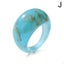 Fashion Acrylic Geometric Irregular Ring Transparent Resin Ring Women Jewelry Carousel 17