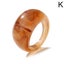 Fashion Acrylic Geometric Irregular Ring Transparent Resin Ring Women Jewelry Carousel 18
