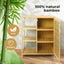 Levede Bamboo Shoe Storage Cabinet Laundry Organizer Cupboard Freestanding Carousel 5