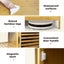 Levede Bamboo Shoe Storage Cabinet Laundry Organizer Cupboard Freestanding Carousel 7