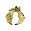 Vintage Bat Rings Metal Fashion Punk Open Adjustable Rings Unisex Party Jewelry Carousel 6