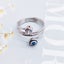 Blue Evil Eye Silver Plated Ring Finger Open Rings Men Women Stainless Steel Carousel 3