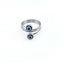 Blue Evil Eye Silver Plated Ring Finger Open Rings Men Women Stainless Steel Carousel 7