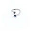 Blue Evil Eye Silver Plated Ring Finger Open Rings Men Women Stainless Steel Carousel 8