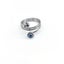 Blue Evil Eye Silver Plated Ring Finger Open Rings Men Women Stainless Steel Carousel 9