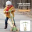 BoPeep Foldable Kids Scooter Flip-able Seat Adjustable Height LED Light Green Carousel 5