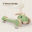 BoPeep Foldable Kids Scooter Flip-able Seat Adjustable Height LED Light Green Carousel 7