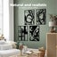 Yezi Wall Art 4 Pcs Modern Metal Abstract Wall Art Minimalist Bedroom Bathroom Carousel 3