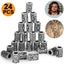 24X Norse Viking Runes Loose Beads DIY for Bracelets Pendant Necklace Beard Hair Carousel 1