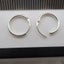 2pcs 925 Sterling Silver Solid Classic Hoop Ring Earrings Lip Ear Nose Body P... Carousel 10