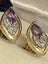 Exquisite stamped 9K AMYTHEST Earrings/Stunning Carousel 1