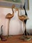 2x Mid century brass flamingos Carousel 10