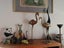 2x Mid century brass flamingos Carousel 12