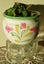 VINTAGE ART GLASS TEA LIGHT HOLDER / TRIVET Carousel 2