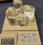 VINTAGE ART GLASS TEA LIGHT HOLDER / TRIVET Carousel 7