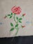 Vintage Linen Tablecloth Embroidered Roses Needs Crochet Border Carousel 4