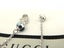 Gucci Sterling Silver Heart Tag Aquamarine Birthstone Pendant Necklace Carousel 4
