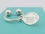 TIFFANY & CO Sterling Silver Return to Tiffany Oval Tag Keyring Carousel 1