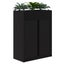 Rapid Planter Tambour Including Artificial Plants, 1200mm x 900mm, Black, Non... Carousel 1