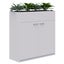 Rapid Planter Cabinet Including Artificial Plants, 1200mm x 1200mm, White, No... Carousel 1