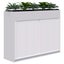 Rapid Planter Tambour Including Artificial Plants, 1200mm x 1600mm, White, Wi... Carousel 1