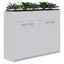 Rapid Planter Cabinet Including Artificial Plants, 1200mm x 1600mm, White, Wi... Carousel 1