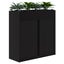 Rapid Planter Tambour Including Artificial Plants, 1200mm x 1200mm, Black, Wi... Carousel 1
