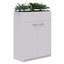 Rapid Planter Cabinet Including Artificial Plants, 1200mm x 900mm, White, Non... Carousel 1