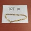 Low Reserve Bulk Sterling Silver Rolo Chain Yellow Gold Plated Bracelet LOT10 Carousel 1